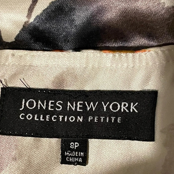 Jones New York Silk Blend Multicolor Abstract Print Pencil Skirt Size 8 - Picture 6 of 7